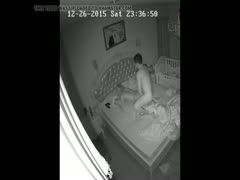 Voyeur set up a covert camera so he could masturbate and watch a gorgeous nude wife.